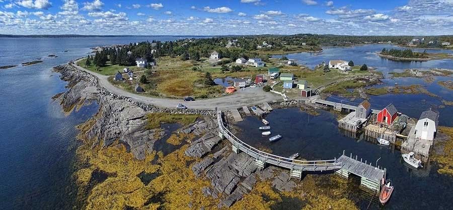 Blue rocks of Nova Scotia.